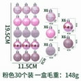 thumbnail image 1 of 30Pcs Mini Christmas Balls Ornaments for Xmas Tree - 1.57 Inch Small Shatterproof Christmas Tree Decorations Hanging Ball for Holiday Wedding Party Decoration （Pink）, 1 of 1