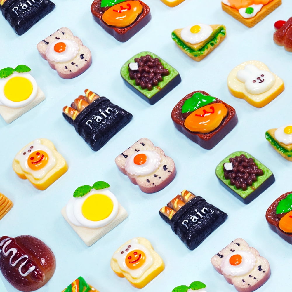 30Pcs Mini Cute Food Drinks Dessert Rack Miniature Furniture ...