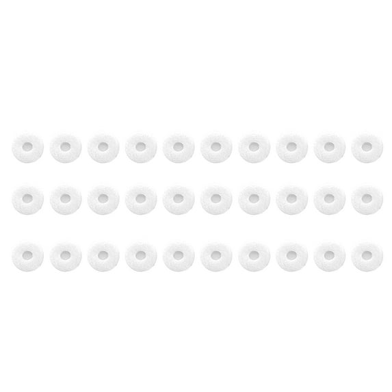 30Pcs Mini Earphone Cotton Filter 15mm Sponge Ear Pad Cushion Antislip Flexible Soft Headsets Cotton Cover Earpad