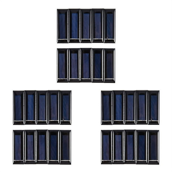 30Pcs Mini Solar Panel New 0.5V 100MA Solar Cells Photovoltaic Panels Module Sun Power Battery Charger DIY 53x18x2.5mm
