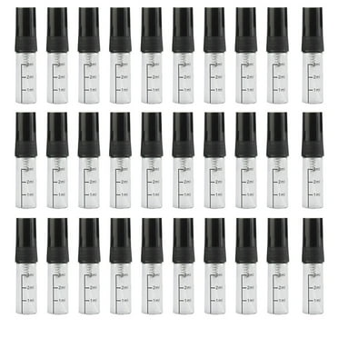 30Pcs Mini Spray Bottles Refillable Empty Clear Plastic Spray Bottles Perfume Mouthwash Atomizer Travel Size Aerosol Bottle-3Ml
