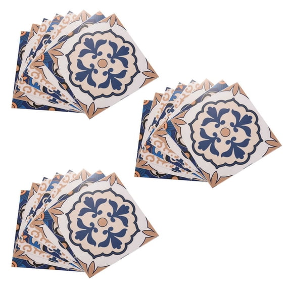 30Pcs Moroccan Style Tile Stickers Waterproof Decor,6x6 Inch