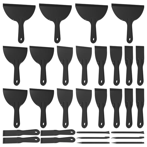 30Pcs Multipurpose Putty Scraper Tool Set 6 Detail Scraper Plastic for Home Cleaning Caulking