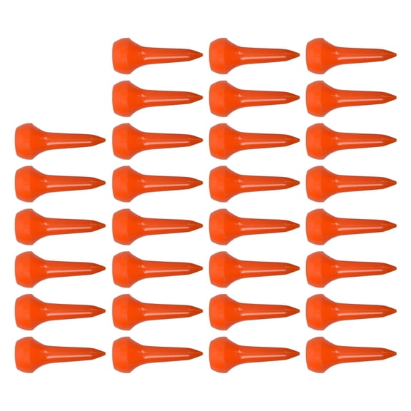 30Pcs Mushroom Head Short Golfs Tees Balls Stand Professional White Plastic Golfs Tees Golfs Accessory for Driving Ranges