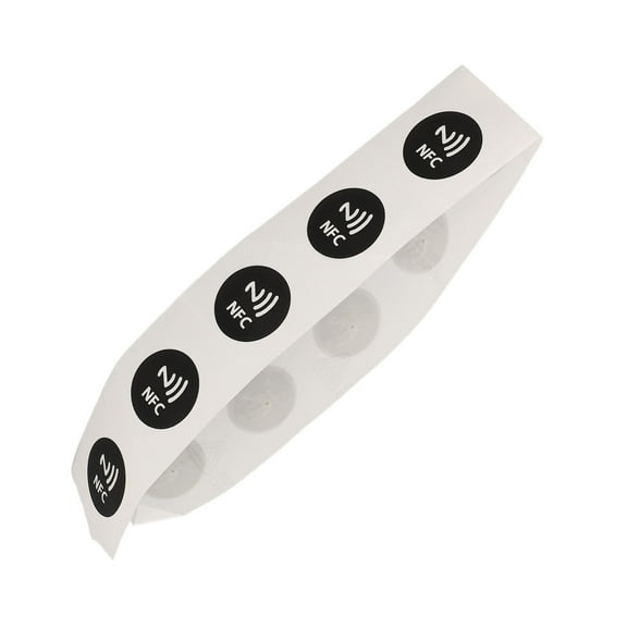 30Pcs NFC Tags PVC Waterproof 504 Bytes Programmable NFC Stickers for TagMo Phone Black