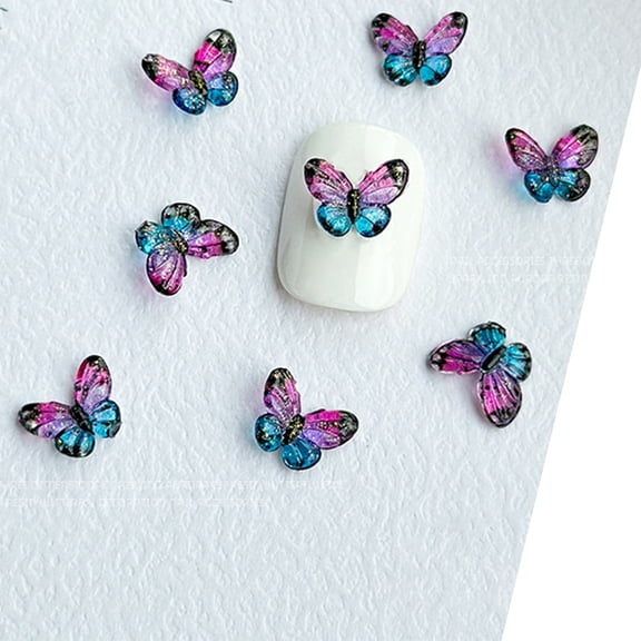 30Pcs Nail Art Rhinestones Butterfly Nail Gems 3d Glitter Nail Art Decorations Nail Stones Nail Jewelry Nail Crystals