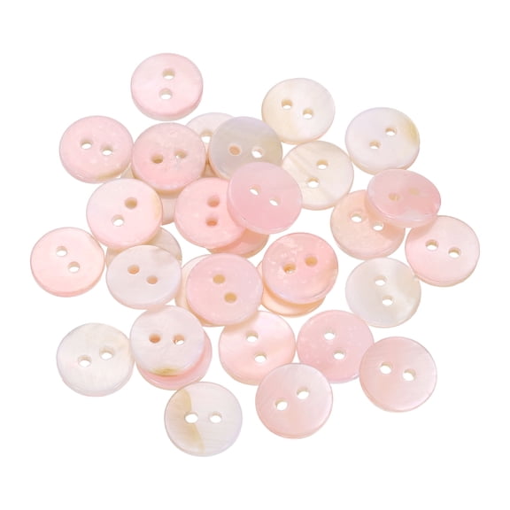 30Pcs Natural Shell Buttons, 11.5mm Mother of Pearl Button , Pink
