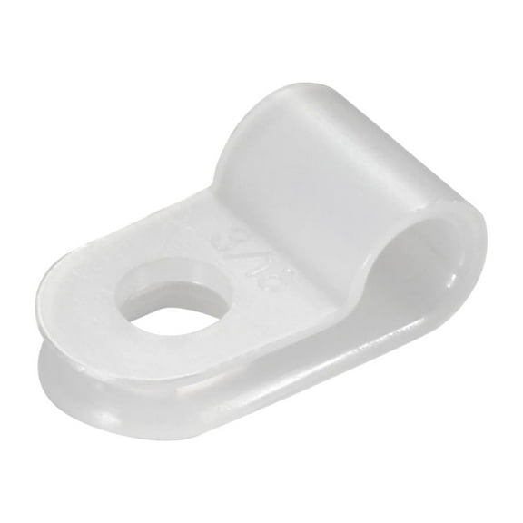 Unique Bargains 30Pcs Nylon R-type Cable Clamp Organizer Cord Clips for Wire Management 4.8mm White UC-0.5