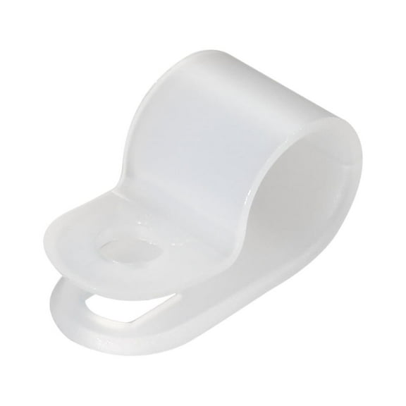 Unique Bargains 30Pcs White Nylon R-type Cable Clamp Organizer Cord Clips for Wire Management 9.5mm CC-2