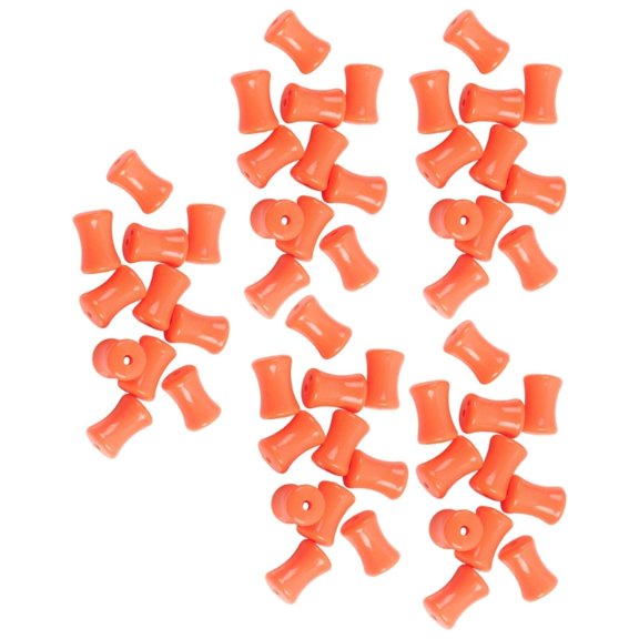 30Pcs Oranges Fluorescent Acrylic Beads For Necklace Bracelet Handmade Projects Practical Jewelry Accessories