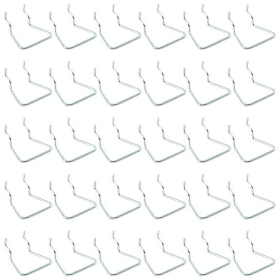 30Pcs Pegboard Plier Holders, Stainless Steel Double Loop Hooks Accessories Shelving Display for Store