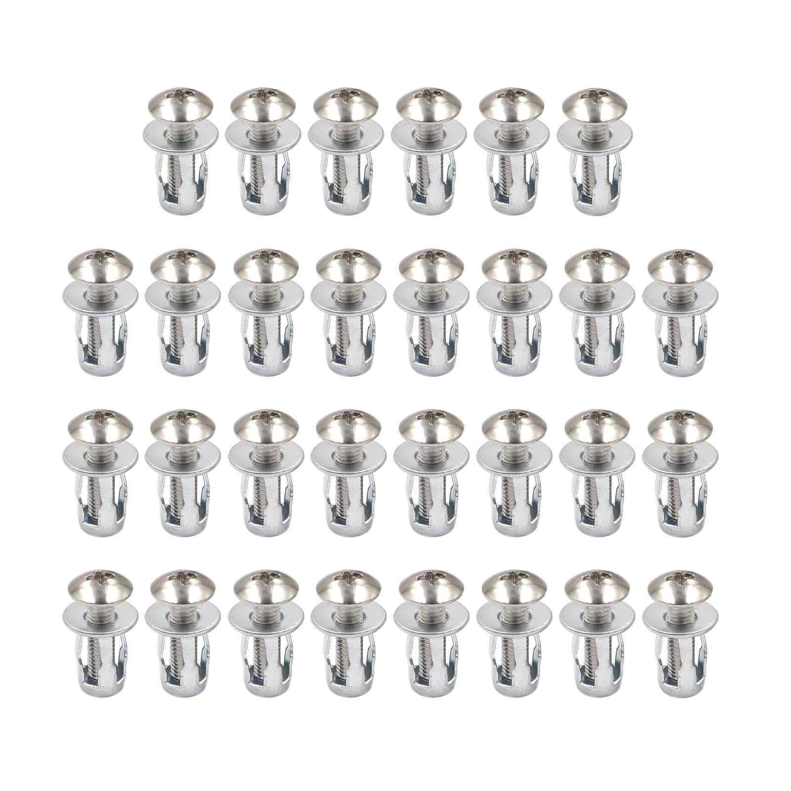 30Pcs Petal Rivets Nut Screw ,Anchors Expansion Tube Drywall Anchor Dowels  Nut Expansion Jack Nuts for Lamp Installation Curtain ,Installation M8x30 