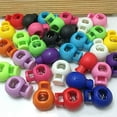 thumbnail image 1 of 30Pcs Plastic Ball Round Spring Stop Cord Lock Ends Toggle Stopper Clip for Sportswear Clothing Shoes Rope (Color : Mixed Color, Size : 17mm), 1 of 4