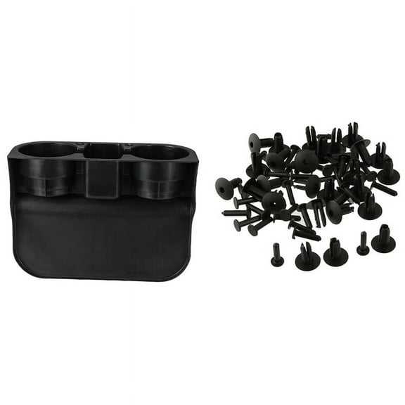 30Pcs Plastic Bumper Mounting Rivet Body Trim Clip with Front Cup Drink Holder