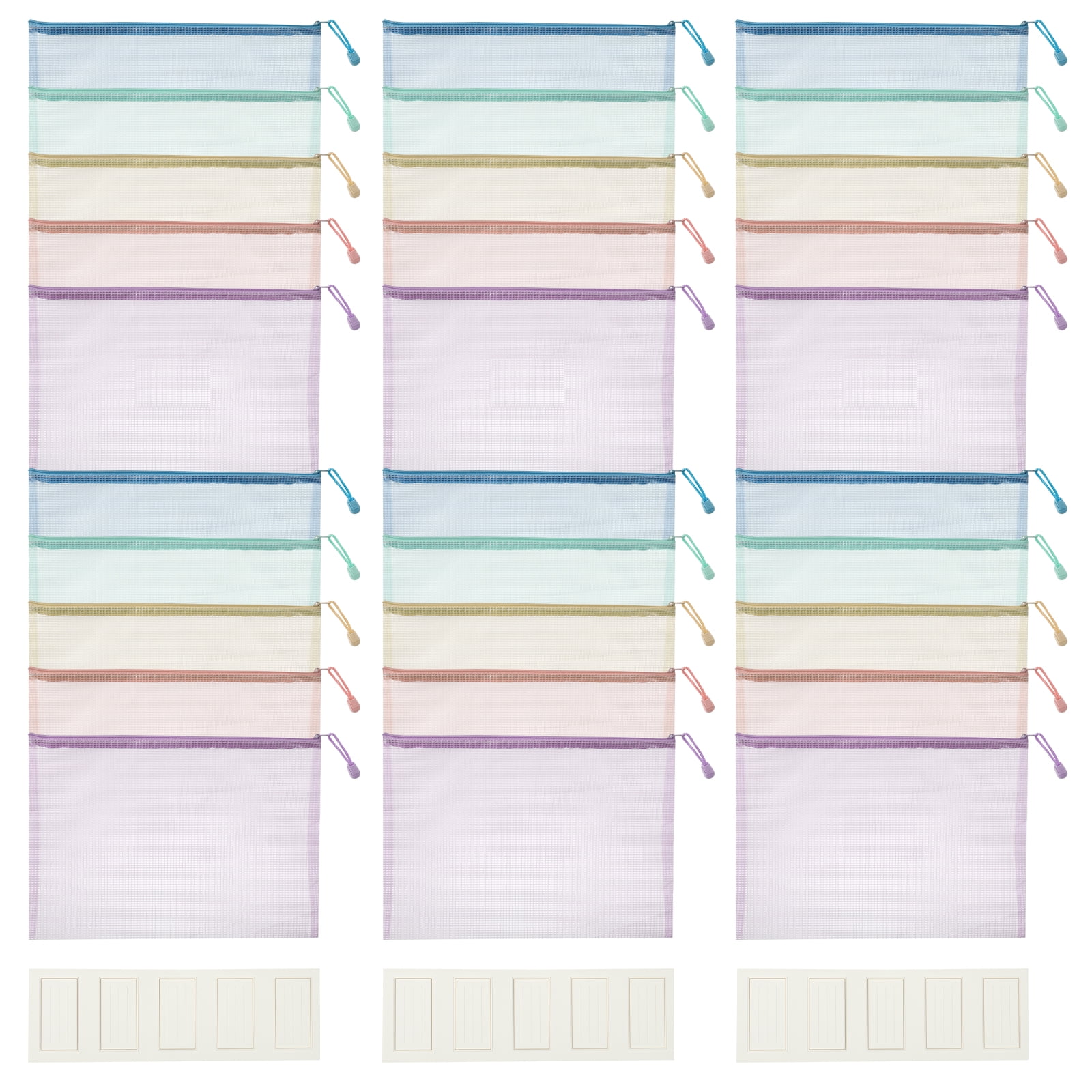 30Pcs Plastic Clear A4 Size File Bag Waterproof Single Layer Mesh 30Pcs Plastic Clear A4 Size File Bag Waterproof Single Layer Mesh