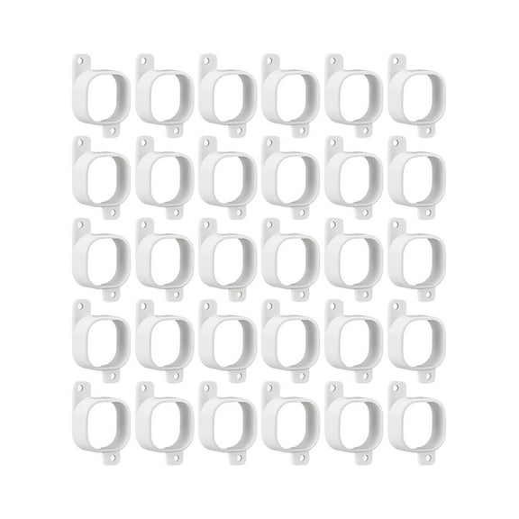 30Pcs Plastic LED Light Mounting Brackets Courtyard LED Lights Fixed Bracket for H705 Outdoor Light Mounting Clip