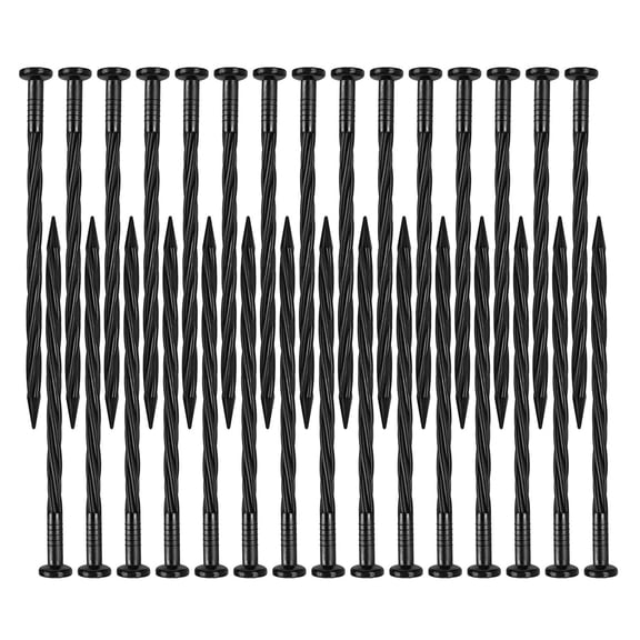 30Pcs Plastic Tent Stakes Spirals Garden Landscape Stakes Landscape Edgings Stakes Outdoor Ground Nails for