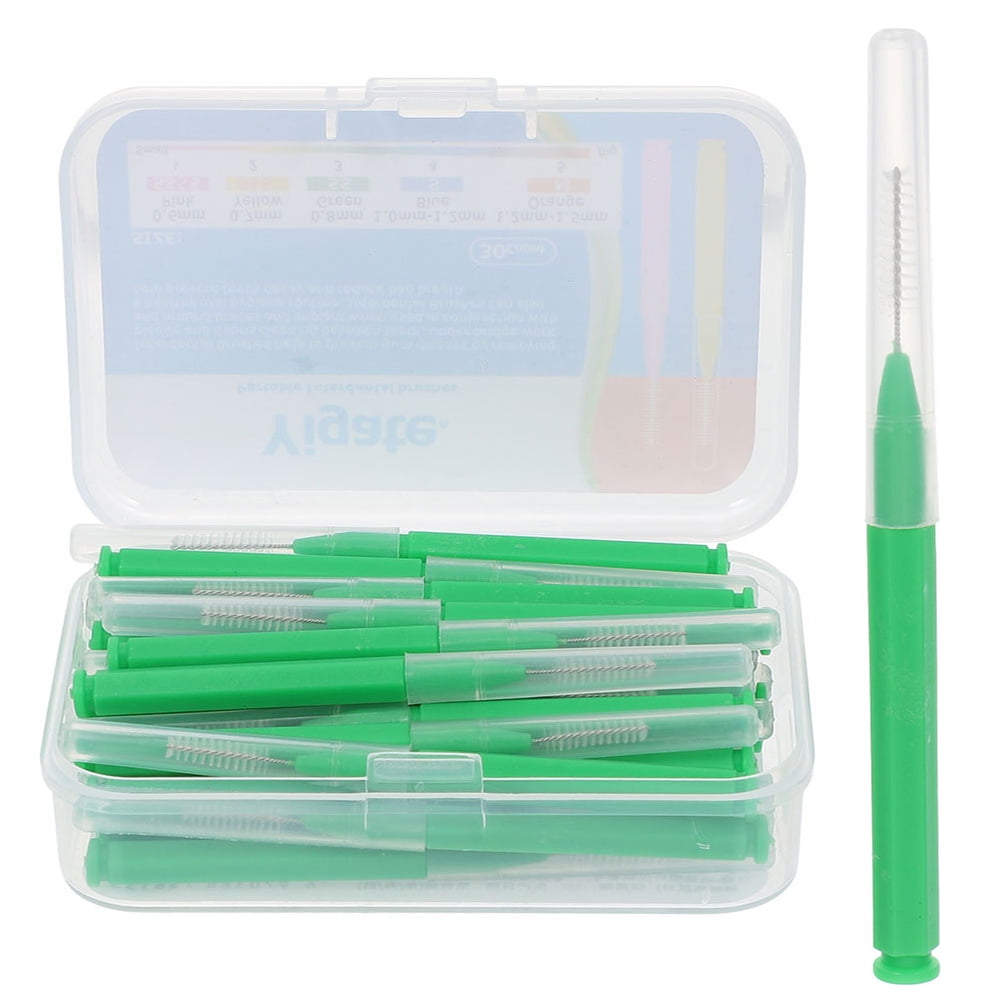 30Pcs Portable Interdental Brushes Cleaning Toothpicks Tooth Dental