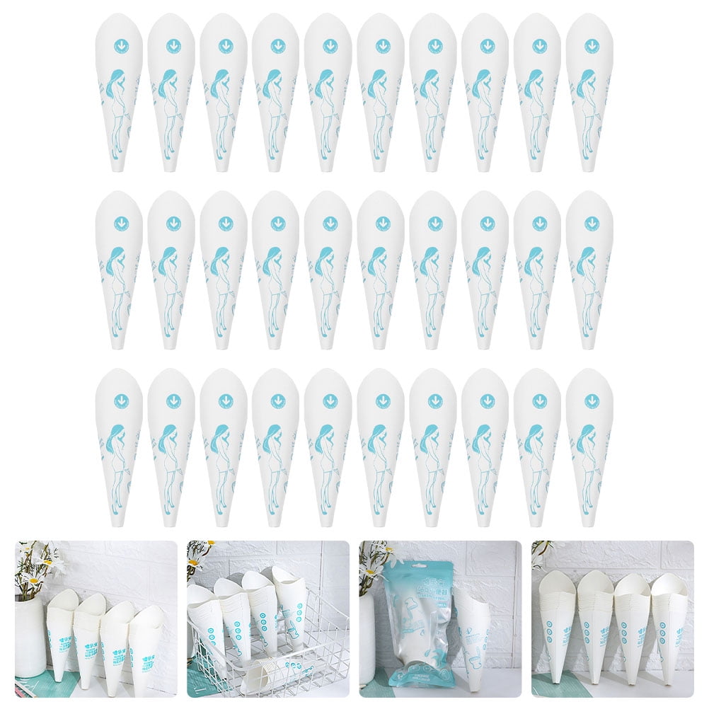 30Pcs Portable Pee Funnels Convenient Urine Funnels Outdoor Female
