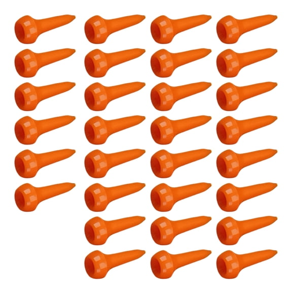 30Pcs Professional Short White Golfs Tees Mushroom Head Golfs Tees Portable Golfs Training Tool for Driving Rang