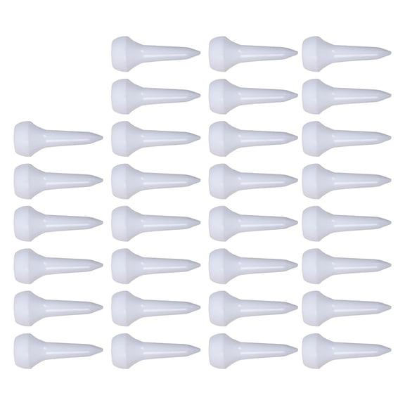 30Pcs Professional Short White Plastic Golfs Tees Mushroom Head Golfs Tees Portable Golfs Training Tool for Driving Ranges