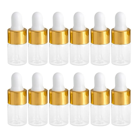 30Pcs Refillable Empty Dropper Bottles Liquid Cosmetics Glass Dropper Bottles