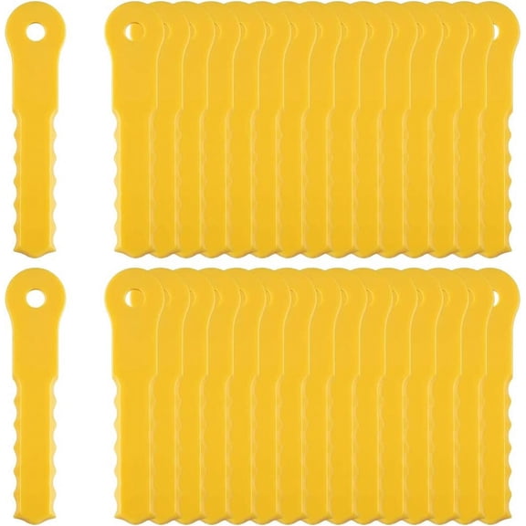 30Pcs Replacement Blades Compatible with Push-N-Load 3 Blade Trimmer Head and Pivotrim Hybrid 2-N-1 Head