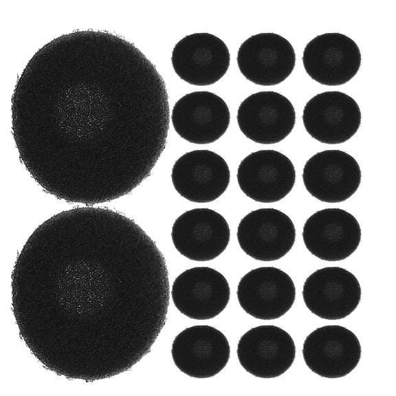 30Pcs Replacement Earbud Sponge Covers Black Soft Cushions for Headphones