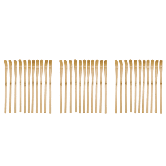 30Pcs Retro Natural Bamboo Matcha Scoop Tea Tools Powder Matcha Spoon Japanese Tea Ceremony Tools Matcha Tea Measure