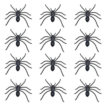 30Pcs Scary Halloween Spider Decorations Durable and Horrible Plastic Spiders