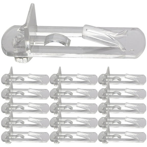 30Pcs Shelf Support Pegs Locking Cabinet Shelf Clips Clear Shelf Holder Plastic Shelf Clips