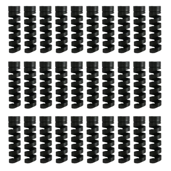 30Pcs Silicone Cord Saver Cable Wire Protector Flexible Spirals Cable Protector Sleeve Charging Cable Saver Protectors