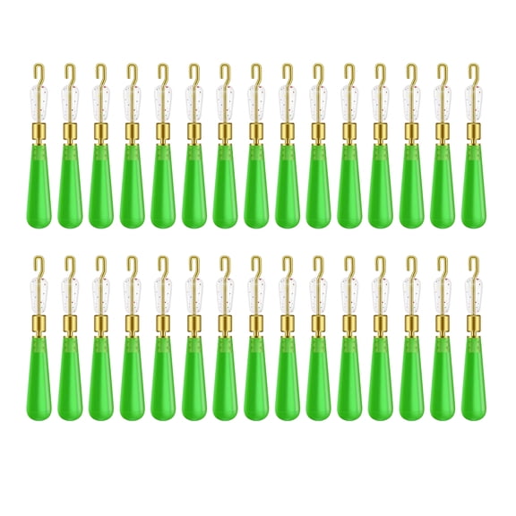 30Pcs Silicone Fishing Float Seat With Copper Head Quickly Change Rotating Fast Fishes Float For Freshwater Saltwater