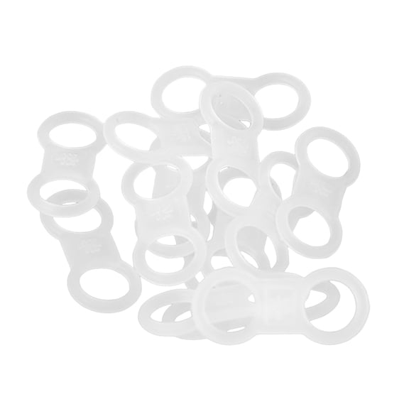 30Pcs Silicone Lure Protectors 4.5mm/6.3mm Rings for Fishing Rigs Baits Accessories