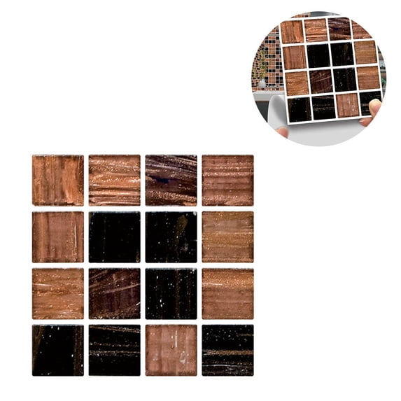 30Pcs Simulation Mosaic Tiles Wall Sticker For Kitchen Cupboard Wallpaper 3D Waterproof Wallpaper For Kitchen Bathroom MSC061