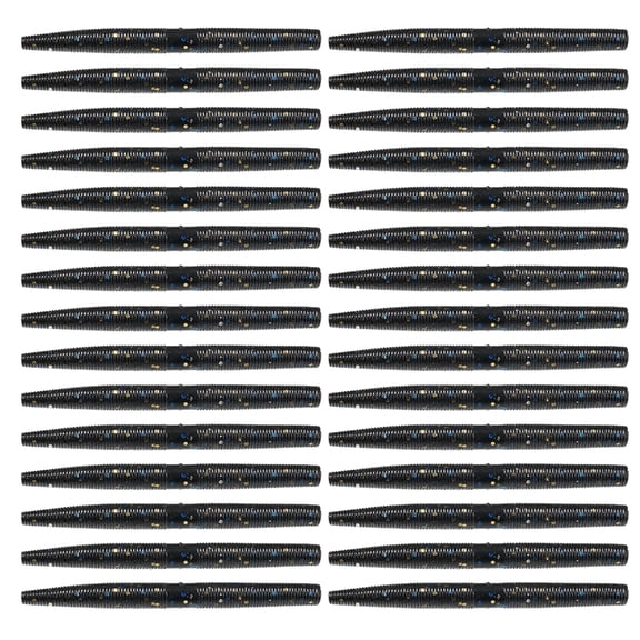 30Pcs Soft PVC Stick Baits Slow Sinking Wobblers Elastic Soft Noodles Lures