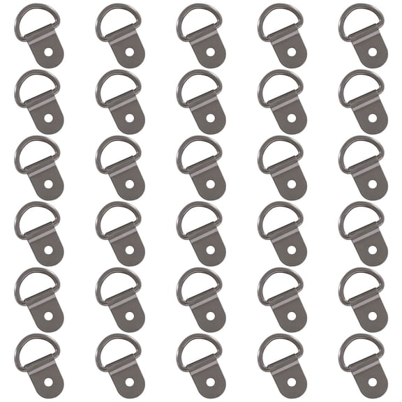 30Pcs Stainless Steel D Shape Tie Down Anchors, MODANU Stainless Steel D Rings Anchor Lashing Rings for Car Truck Trailer Cargo Boats RV, Grey
