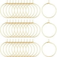 thumbnail image 1 of 30Pcs Stainless Steel Hoop Earring 20mm 18K Gold Plated Earring Hoops Big Hoop Earrings for DIY Women Circle Hoop Earrings Findings for DIY DIY Dangle Hoop Earrings Making, 1 of 4