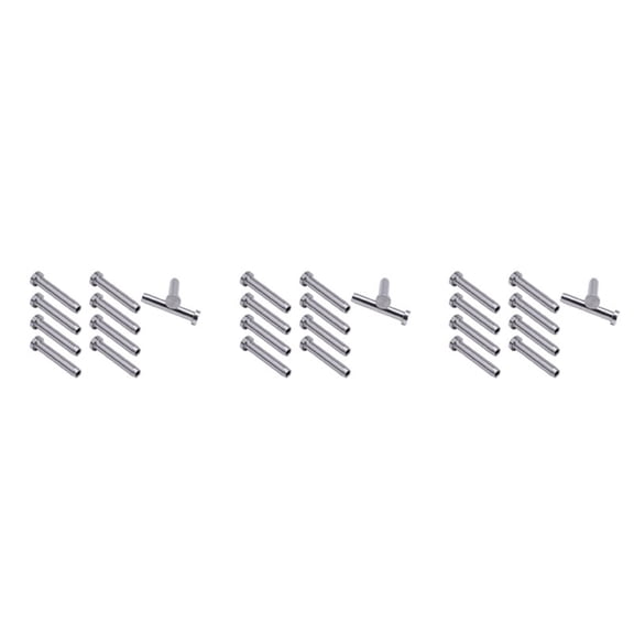 30Pcs Stainless Steel Stemball Swage Stud Dead Ends Threaded Stud Paired with Cable Tensioner for 1/8Inch Cable Railing