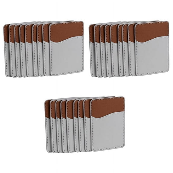 30Pcs Sublimation Blanks Phone Wallet - PU Leather Card Holder for Back of Phone Stick on Android DIY Blanks