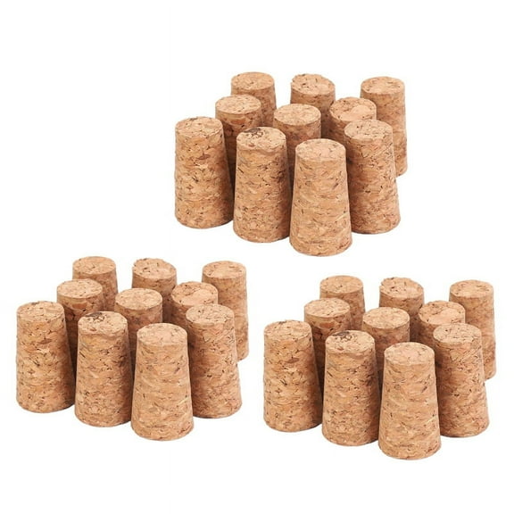 30Pcs Tapered Corks Stoppers DIY Craft Art Model 22 x 17 x 35mm