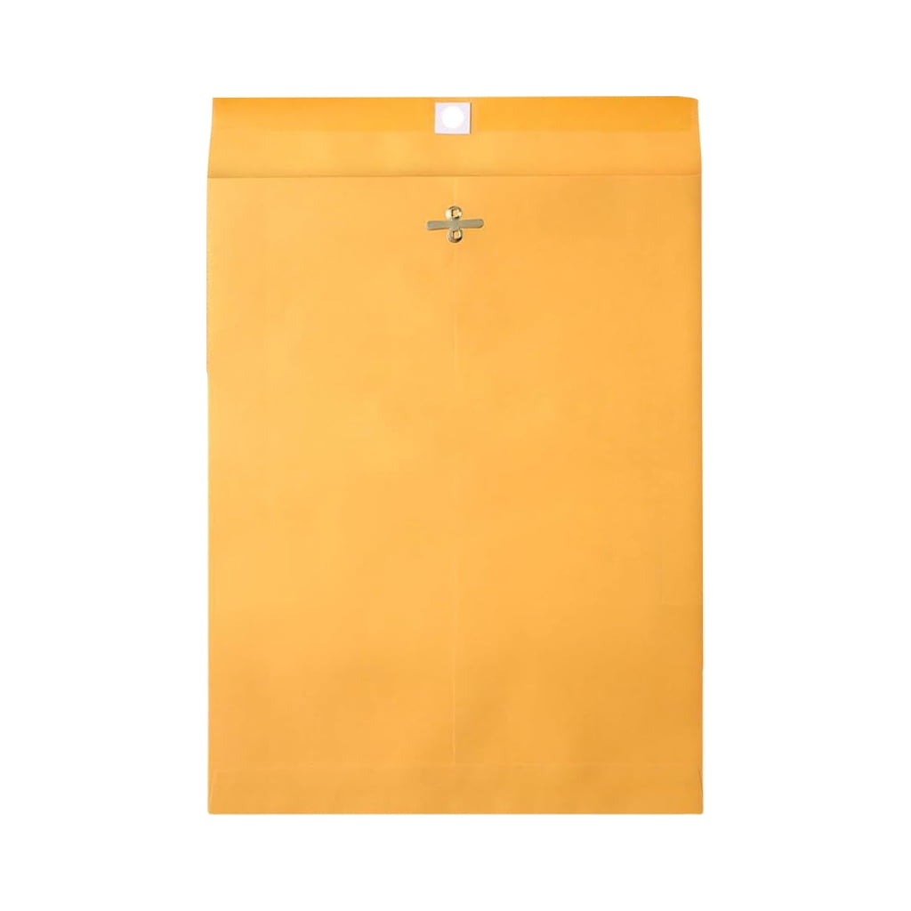 30Pcs Thickened Kraft Mailing Envelopes With Metal Clip Large Capacity Document Envelope for School Office Supplies