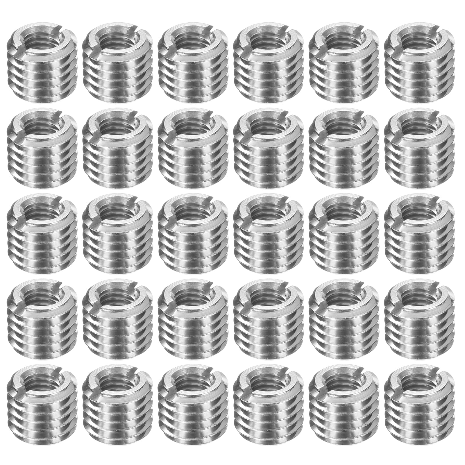 30Pcs Threaded Insert, Stainless Steel M14*2 Male to M8*1.25 Female 12mm Long