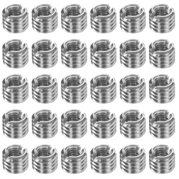 30Pcs Threaded Insert, Stainless Steel M5*0.8 Male to M3*0.5 Female 4mm Long