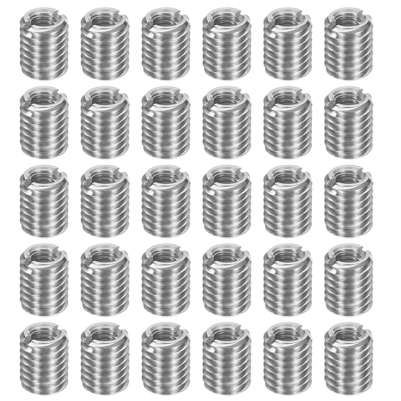 30Pcs Threaded Insert, Stainless Steel M8*1.25 Male to M5*0.8 Female 10mm Long