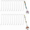 thumbnail image 1 of 30Pcs Tibetan Style Bookmarks Findings Silver DIY Vintage Bookmark Unique Blank Hook Pendant Charm Book Marker with Loops, 1 of 5