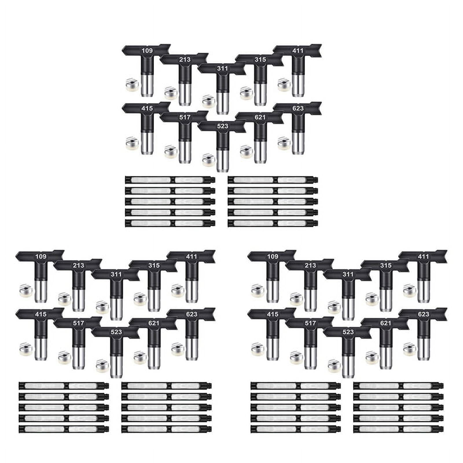 30Pcs Tips Airless Paint Sprayer Nozzle Tip and Filter Reversible Tip