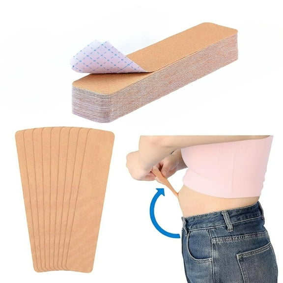 30Pcs Tummy Lift Tapes, Pre-Cut 5cm x 25cm Abdomen Lifting Band, Invisible Elastic Belly Tapes for Women Skin Thighs Back Chest