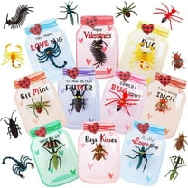 30Pcs Valentines Day Cards for Kids School Classroom Valentine Gifts Bulk for Kids Boys Girls Gift Exchange Mason Jar Valentines Day Cards for Valentines Day Party Favors Treats (Candy Not Included)