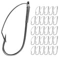 thumbnail image 1 of 30Pcs Weedless Fishings Hook Wackys Rig Hook Replacement AntiHanging Bottom Mouthguard Fishes Hook for Soft Worm Baits, 1 of 9